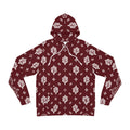 Maroon Bandana Pattern Hoodie – All-Over Print Streetwear