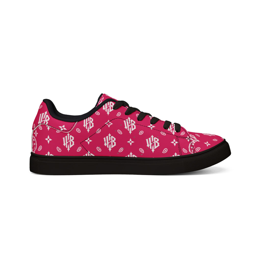 Copy of Copy of Copy of Leather Sneakers — Black Monogram Low-Top Men's Casual Shoes