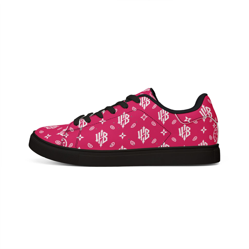 Copy of Copy of Copy of Leather Sneakers — Black Monogram Low-Top Men's Casual Shoes