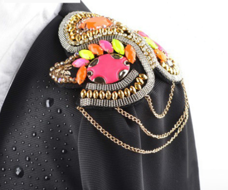 Korean Style Fashion Brooches with Tassels and Badges