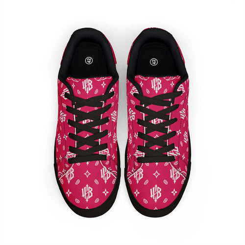 Copy of Copy of Copy of Leather Sneakers — Black Monogram Low-Top Men's Casual Shoes