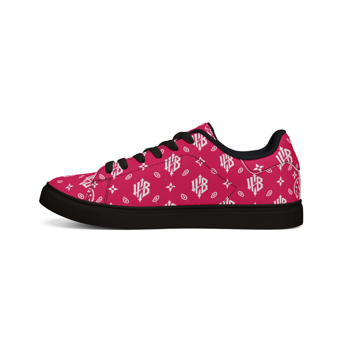 Copy of Copy of Copy of Leather Sneakers — Black Monogram Low-Top Men's Casual Shoes