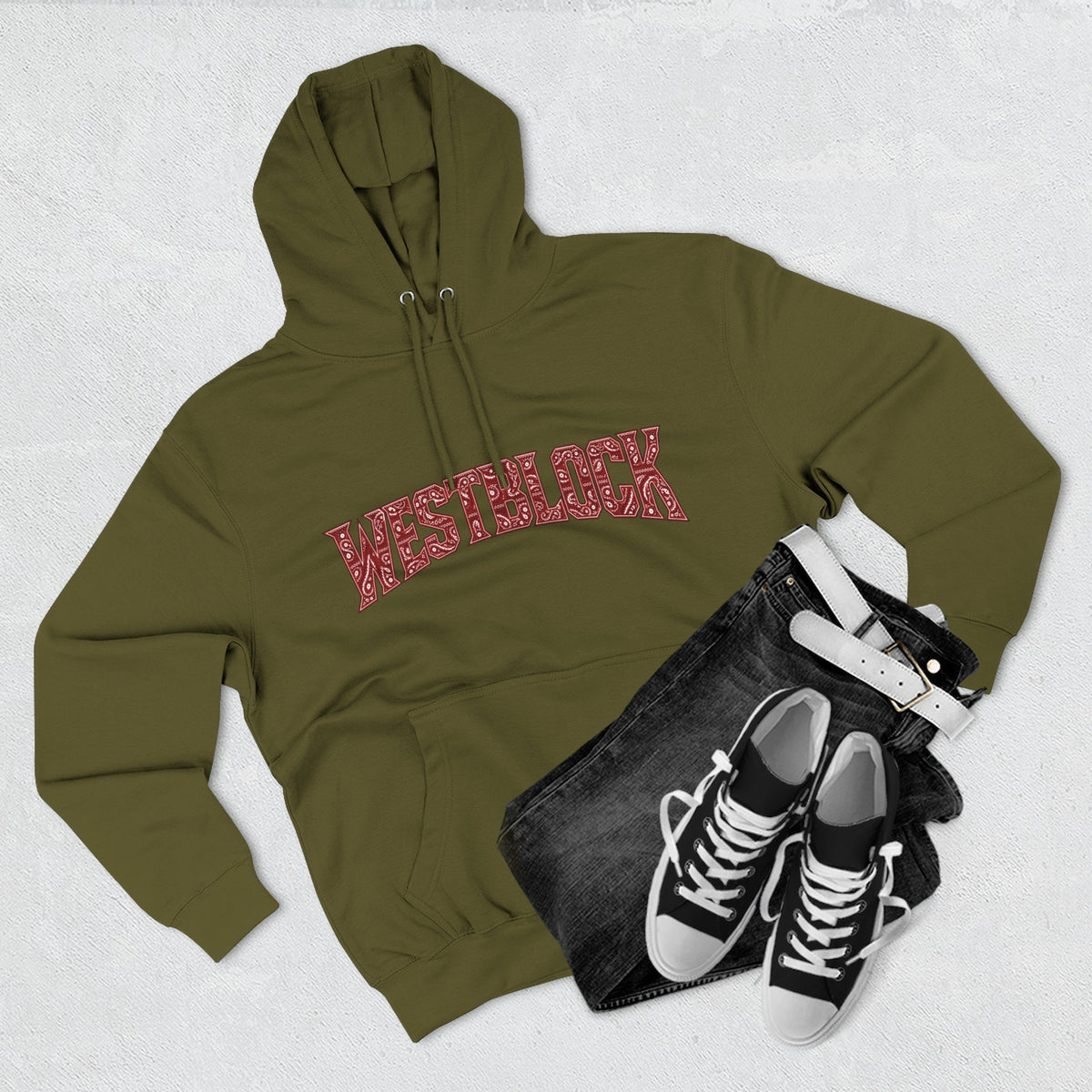 Westblock Bandana-Back Fleece Hoodie