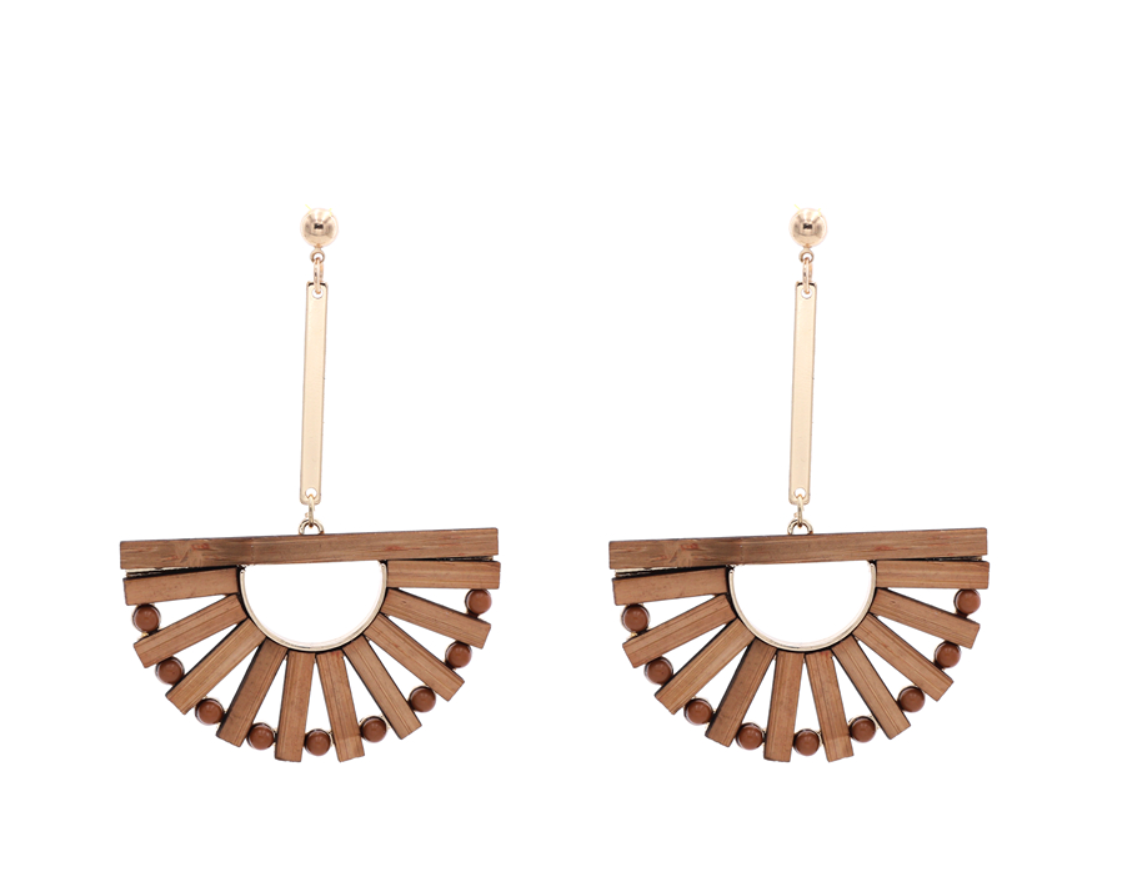 Hollow Bamboo Earrings - Bamboo Pendant Earrings