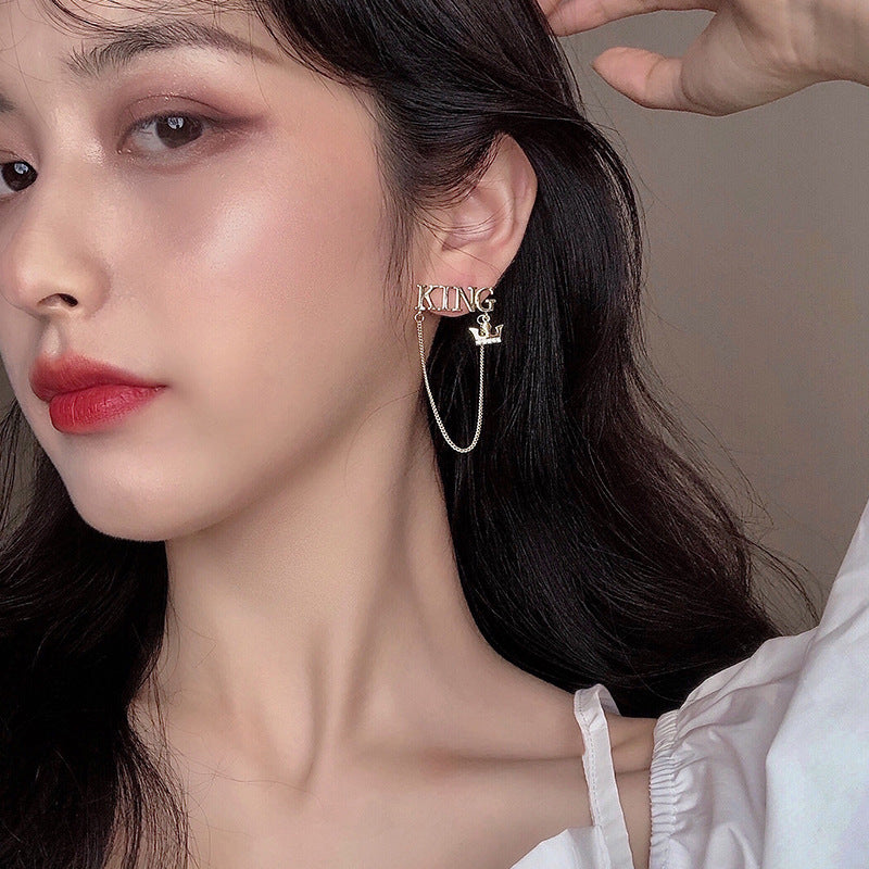 Letter Tassel Earrings – Trendy Long Drop Earrings