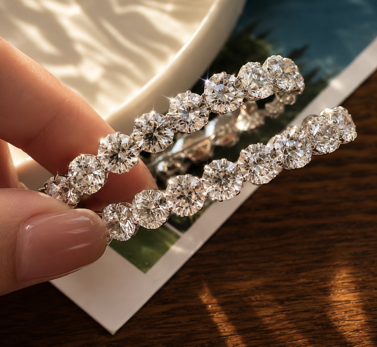 Lumière Crystal Hoop Earrings