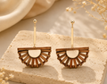 Sculpted Bamboo Statement Earrings