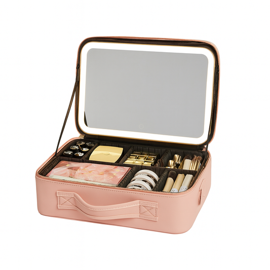 Cosmetic Bag With Mirror & LED Light