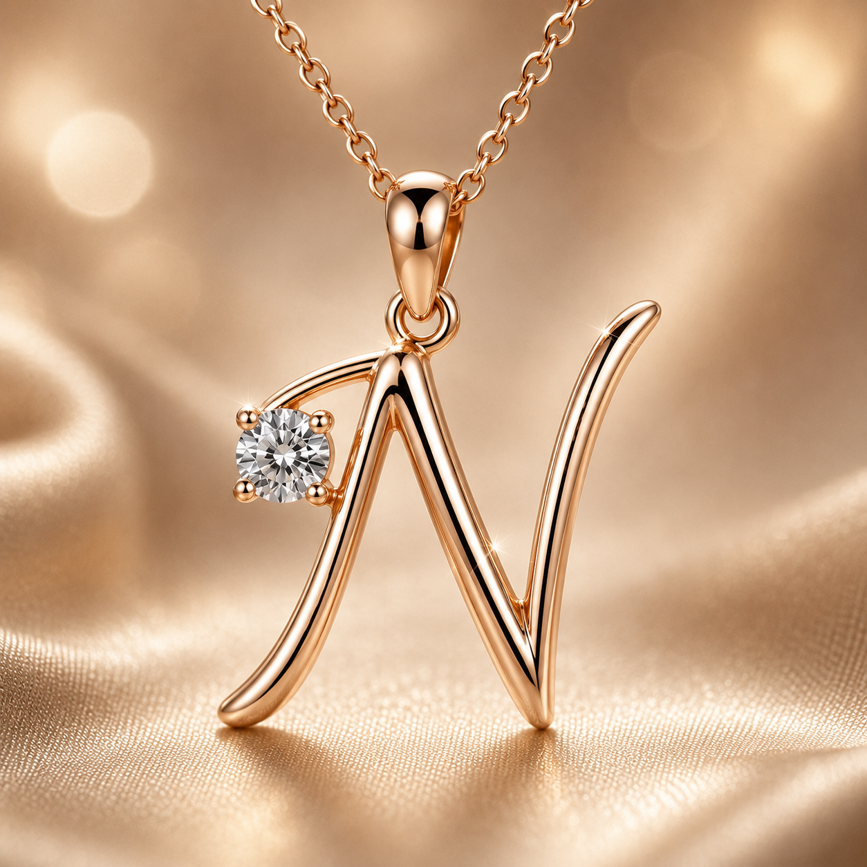 Leuer Initial™ 18K Gold Letter Necklace