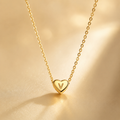 Leuer Initial™ 18K Golden Heart Necklace