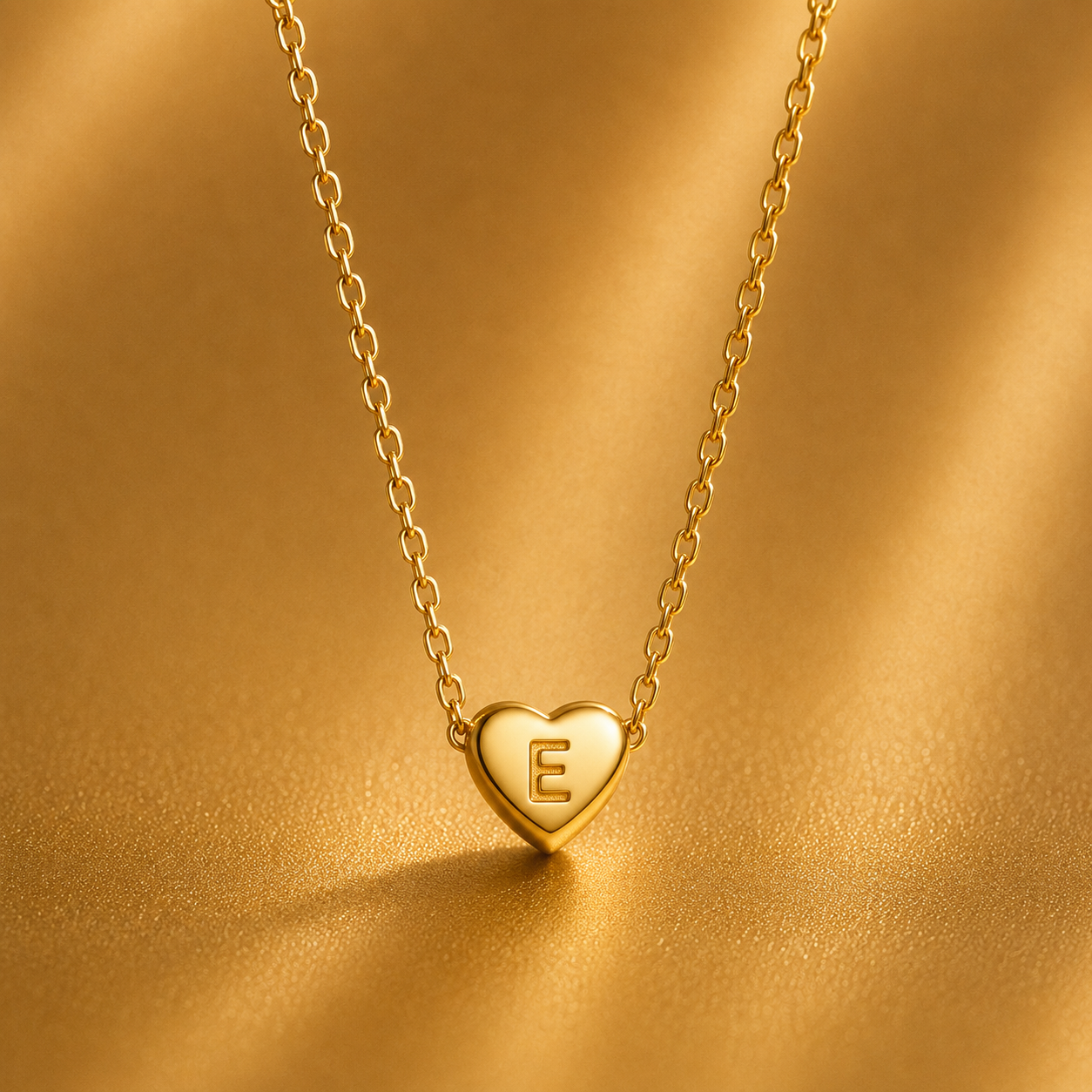 Leuer Initial™ 18K Golden Heart Necklace