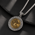 Fenrir Runestone Pendant Necklace