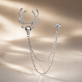 Regal Antler Crystal Brooch