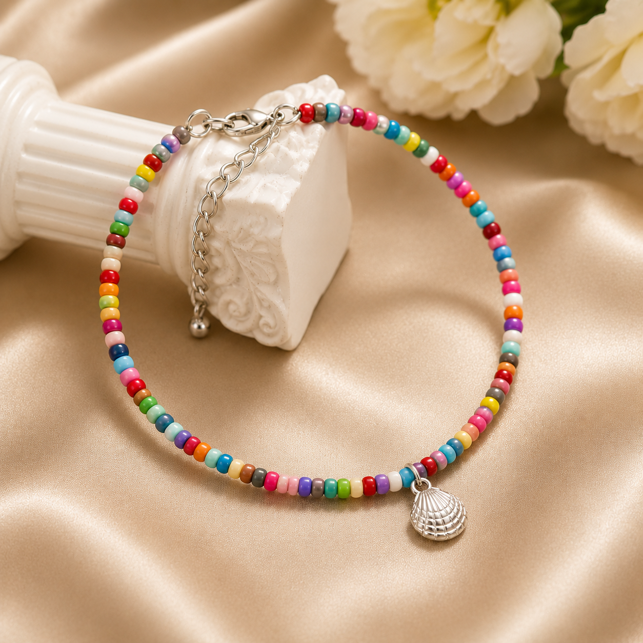 Leuer Belle™ Coastal Luxe Shell Anklet