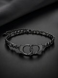 Obsidian Handcuff Anklet