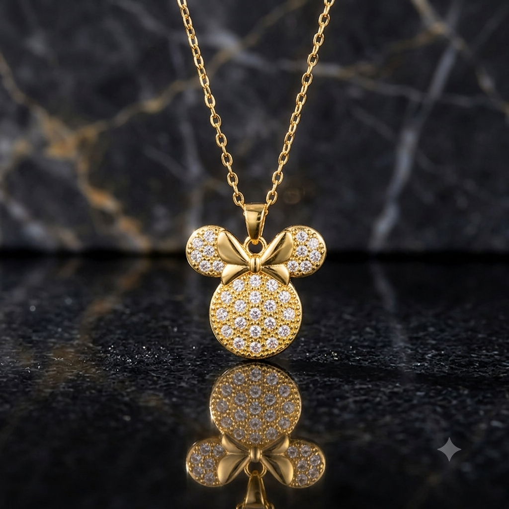 Celeste™ Iconic Mouse Silhouette Necklace