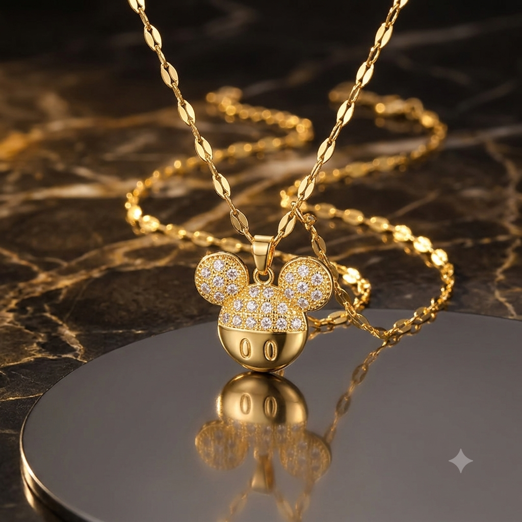 Celeste™ Iconic Mouse Silhouette Necklace