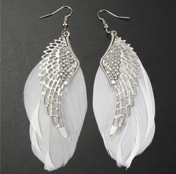 Angel Wing Feather Earrings (Set of Earrings)
