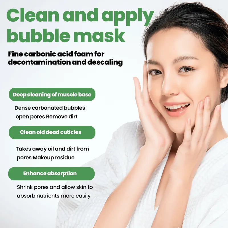 Clean & Apply Bubble Mask