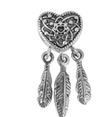 Sterling Silver Racket Charm for Cartoon Bracelet (One)