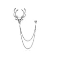 Brooches and Pins for Women Bee Chain Collar Pins for Sambas Safety Brooch Pins for Clothes Business Suit Collar Bar Pin Christmas Pins and Brooches Jewelry Gifts