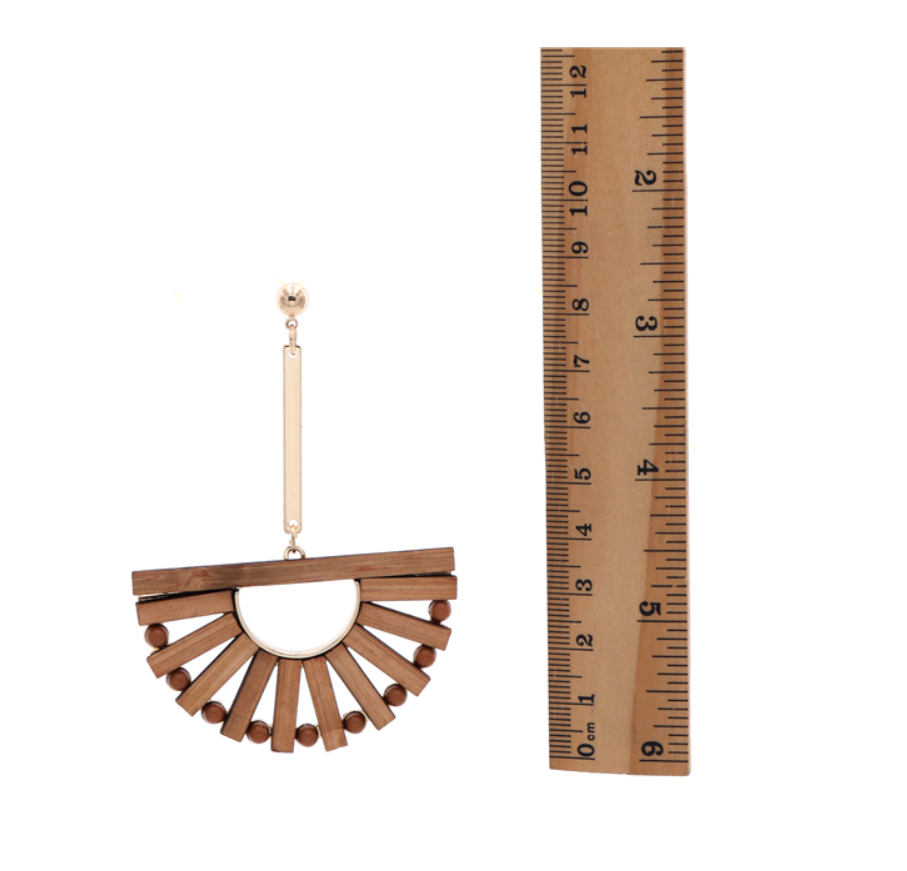 Hollow Bamboo Earrings - Bamboo Pendant Earrings